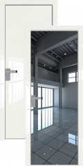   	Profil Doors 1LK с зеркалом дарквайт глянец