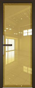 межкомнатные двери  Profil Doors AGN-1 зеркало золото