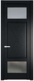 межкомнатные двери  Profil Doors 1.3.2 PM со стеклом блэк