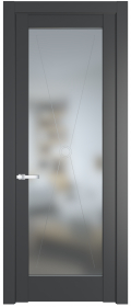 межкомнатные двери  Profil Doors 1.1.2 PM со стеклом графит