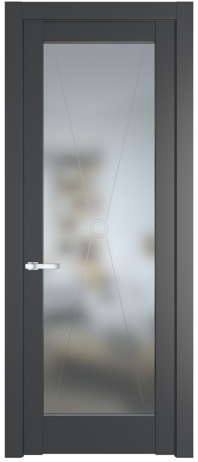 межкомнатные двери  Profil Doors 1.1.2 PM  графит