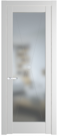 межкомнатные двери  Profil Doors 1.1.2 PM со стеклом крем вайт