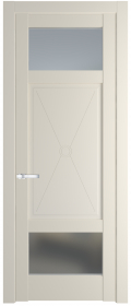 межкомнатные двери  Profil Doors 1.3.2 PM со стеклом кремовая магнолия