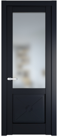 межкомнатные двери  Profil Doors 1.2.2 PM со стеклом нэви блу