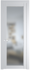   	Profil Doors 1.1.2/2.1.2 PD со стеклом крем вайт