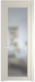   	Profil Doors 1.1.2/2.1.2 PD со стеклом кремовая магнолия