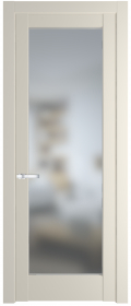   	Profil Doors 3.1.2/4.1.2 PD со стеклом кремовая магнолия