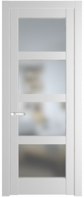   	Profil Doors 3.4.2/4.4.2 PD со стеклом крем вайт