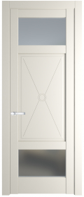   	Profil Doors 1.3.2 PM со стеклом перламутр белый