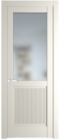   	Profil Doors 2.2.2 PM со стеклом перламутр белый
