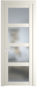   	Profil Doors 1.4.2/2.4.2 PD со стеклом перламутр белый