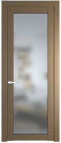   	Profil Doors 1.1.2/2.1.2 PD со стеклом перламутр золото