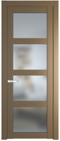   	Profil Doors 1.4.2/2.4.2 PD со стеклом перламутр золото