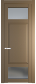   	Profil Doors 2.3.4 PD со стеклом перламутр золото