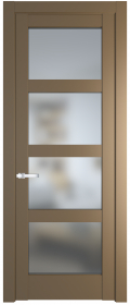   	Profil Doors 3.4.2/4.4.2 PD со стеклом перламутр золото