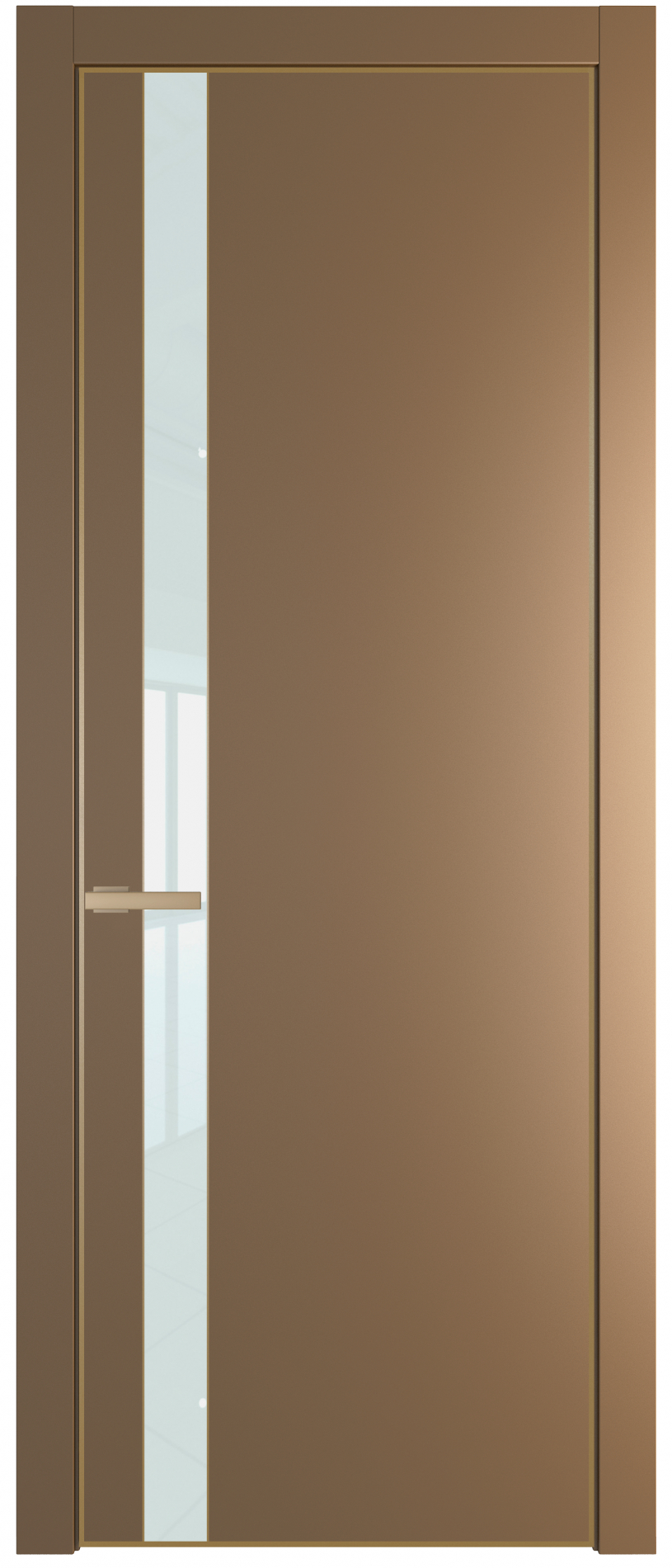 межкомнатные двери  Profil Doors 18PE  перламутр золото