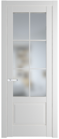   	Profil Doors 3.2.2 (р.6) PD со стеклом крем вайт