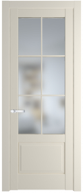   	Profil Doors 3.2.2 (р.6) PD со стеклом кремовая магнолия