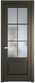   	Profil Doors 3.2.2 (р.6) PD со стеклом перламутр бронза
