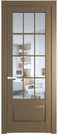   	Profil Doors 4.2.2 (р.12) PD со стеклом перламутр золото