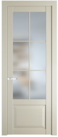   	Profil Doors 1.2.2 (р.6) PD со стеклом перламутр белый