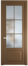   	Profil Doors 1.2.2 (р.6) PD со стеклом перламутр золото