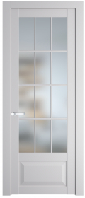   	Profil Doors 1.2.2 (р.12) PD со стеклом крем вайт
