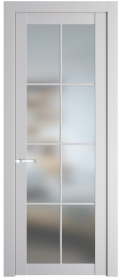   	Profil Doors 1.1.2/2.1.2 (р.8) PD со стеклом крем вайт
