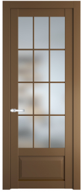   	Profil Doors 2.2.2 (р.12) PD со стеклом перламутр золото