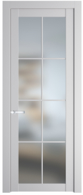   	Profil Doors 2.1.2 (р.8) PD со стеклом крем вайт