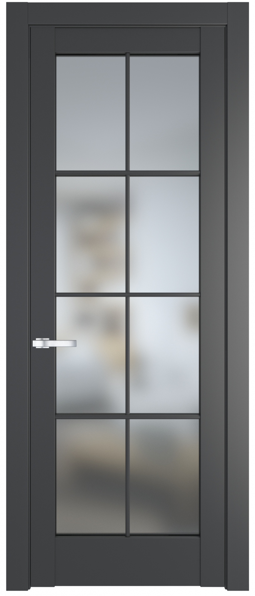 межкомнатные двери  Profil Doors 4.1.2 (р.8) PD  графит